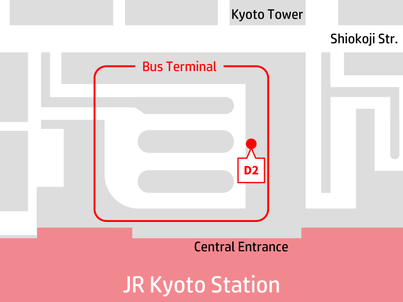 Bus terminal of Kyoto Station